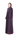 Rumi - Purple soft crepe summer abaya with hood, side view