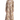 Spring beige twill abaya with delicate handwork, front view