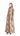 Spring beige twill abaya, side view