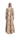 Spring beige twill abaya, back view