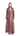Autumn brown sequin abaya with all-over cut-bead detailing, front view