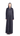 Yara black soft twill crepe abaya, front view