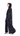 Midnight Blues black velvet sequin abaya, side view