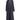 Noor grey abaya in soft crepe, front view