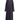 Alya purple soft crepe abaya with heritage-inspired print and matching sheila, front view