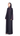 Alya purple soft crepe abaya, side view