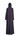 Alya purple soft crepe abaya, back view