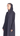 Rumi - Black soft crepe summer abaya with hood, side view
