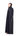 Lune black crushed Nida blazer abaya, side view