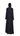 Lune black crushed Nida blazer abaya, back view