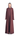 Rumi - Cinnamon burnt orange soft crepe summer abaya with hood, front view