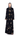 Golden Butterfly velvet abaya with golden beaded butterfly design, front view