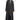 Aya dark coffee crepe cotton summer abaya, front view