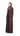 Lune coffee brown crushed Nida blazer abaya, side view