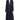 Arial black corduroy abaya with scallop detailing on the sleeves, front view