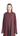 Rumi - Cinnamon burnt orange soft crepe summer abaya with hood, close-up front view