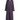 Rumi - Dark Purple soft crepe summer abaya with dark purple checks, front view